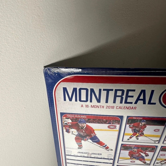 Montreal Canadiens 2018 16 month calendar Sealed - Picture 4 of 6